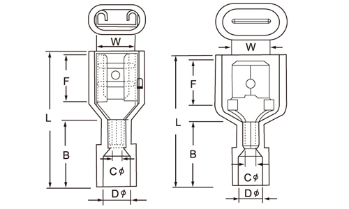 receptacle disconnector supplier_Male and female full-insulating joint drawing