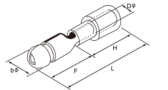 piggy-back disconnector supplier_Bullet disconnector drawing