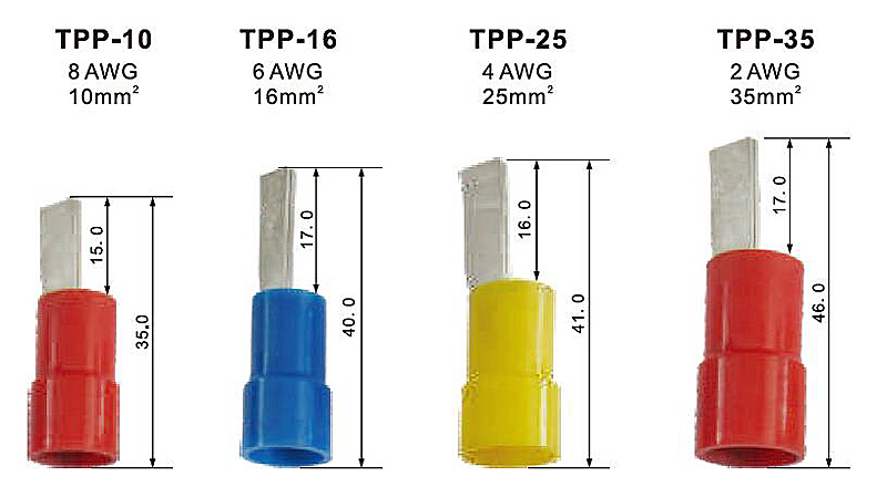 Pin Vinyl-Insulated Terminal Supplier_Pin Vinyl-Insulated Terminal Drawing